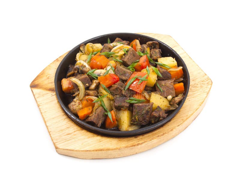 Meat and potatoes stock image. Image of grilled, vegetable 42769449