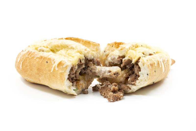 Meat Sandwich Gratinated with Cheese Stock Image Image of cuisine