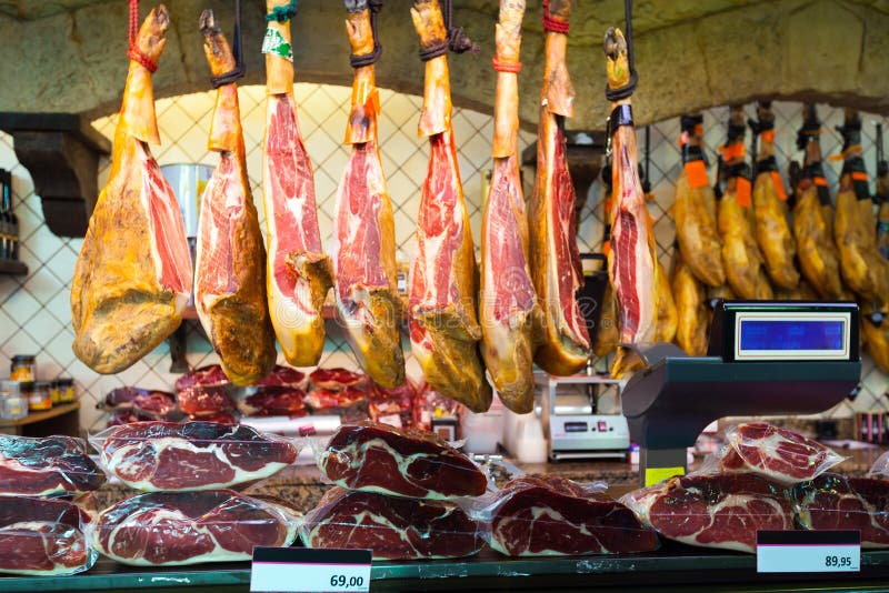 Meat at spanish market stock image. Image of cuisine 35690827