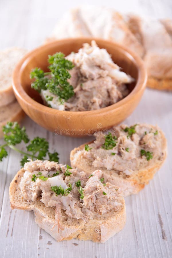 Tuna Spread, Canape with Spread Stock Image Image of cream, appetizer