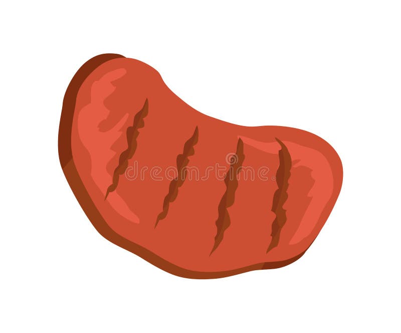 Meat Steak, BBQ Dish, Color Vector Illustration vector illustration Meat Steak, BBQ Dish, Color Vector Illustration vector illustration