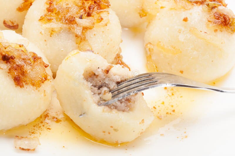 Meat stuffed dumplings stock photo. Image of meat, homemade 48580258