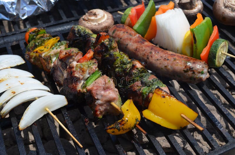 Barbecue Kabobs stock photo. Image of kebobs, kabob 144953680