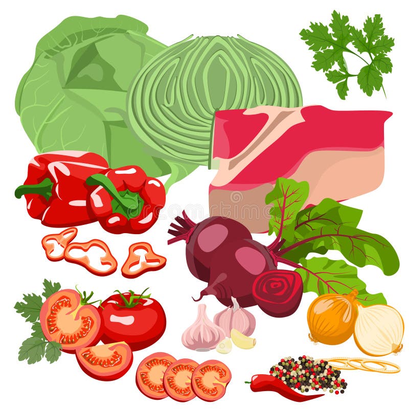 Set of vegetables stock vector. Illustration of plant 60967012