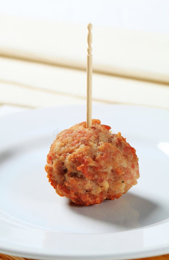 Meatball on a stick stock photo. Image of appetizer, minced 23748628