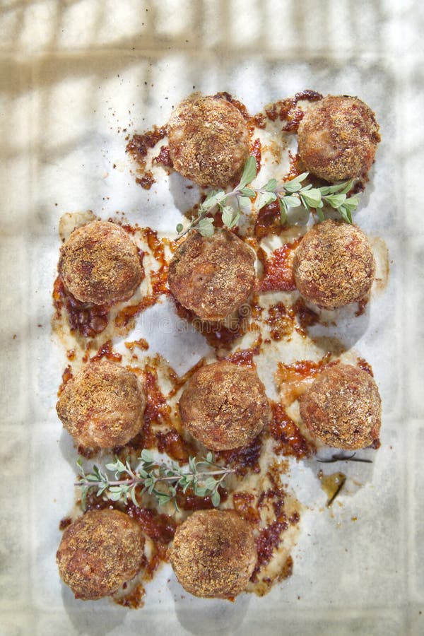 Meatballs Cooked in the Oven Stock Photo Image of taste, second 36704060