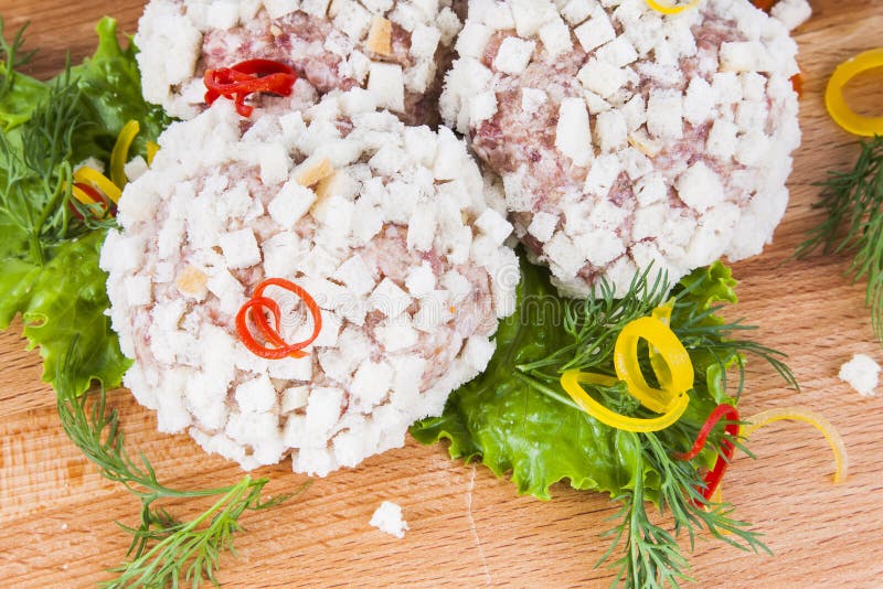 Meatballs Cutlet with Herbs Stock Image Image of herb, italian 48830527