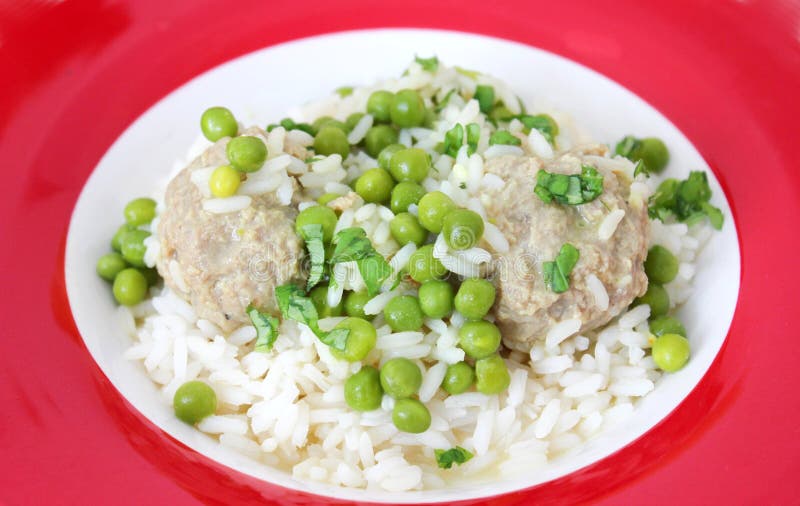Meatballs with peas stock photo. Image of lunch, freshness 32623664