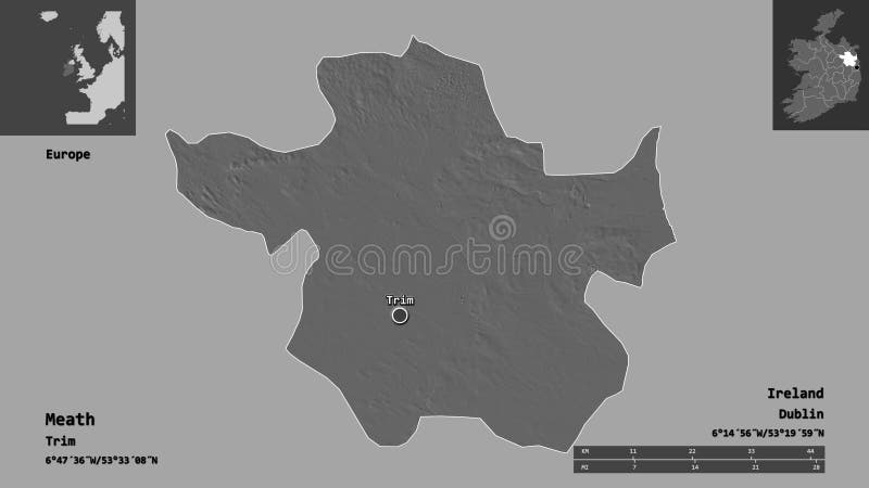 Meath, county of Ireland,. Previews. Bilevel royalty free illustration