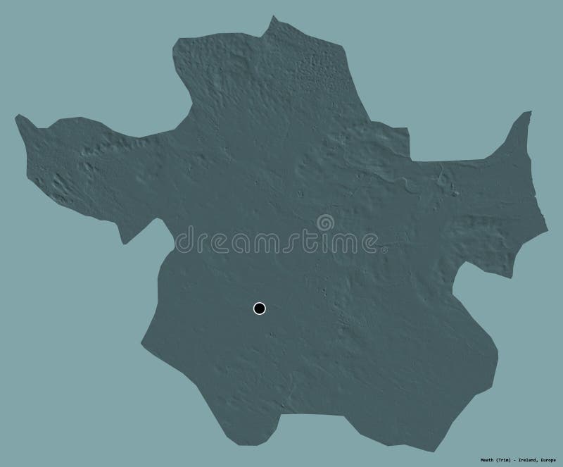 Meath, county of Ireland, on solid. Administrative vector illustration