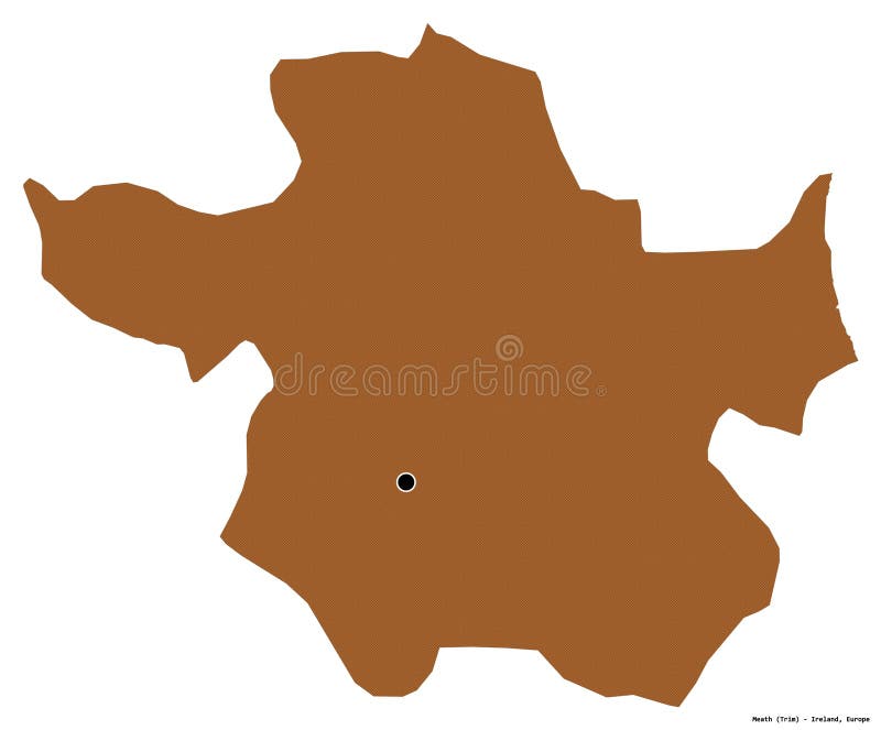 Meath, county of Ireland, on white. Pattern vector illustration