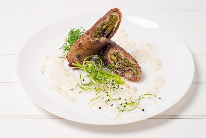 Meatloaf σε ένα πιάτο στοκ φωτογραφίες Meatloaf σε ένα πιάτο στοκ φωτογραφίες