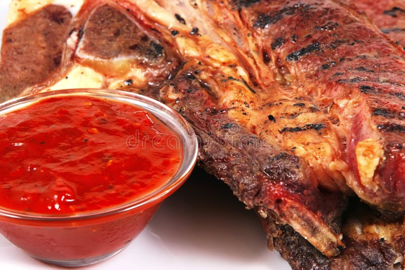 Meatsteksås arkivbild