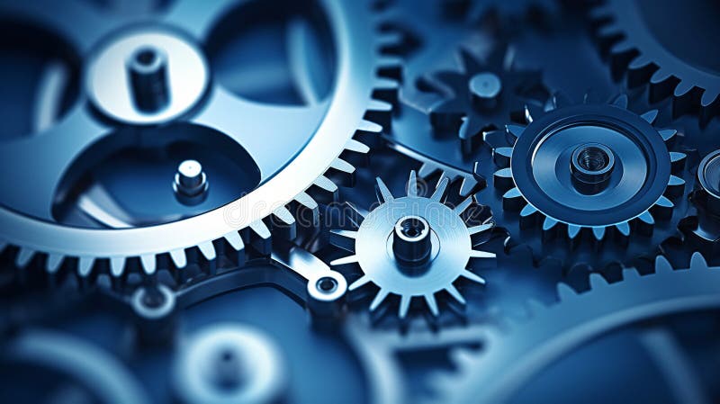 clock gears, clock background, working mechanism, gear technology background AI generated. clock gears, clock background, working mechanism, gear technology background AI generated