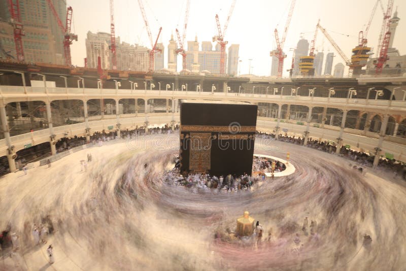 Mecca, Saudi Arabia : 24/07 /2019 : Pilgrims of Haj performing tawaf and praying at Masjidil Haram during Hajj Season. Mecca, Saudi Arabia. Pilgrims royalty free stock photo Mecca, Saudi Arabia : 24/07 /2019 : Pilgrims of Haj performing tawaf and praying at Masjidil Haram during Hajj Season. Mecca, Saudi Arabia. Pilgrims royalty free stock photo