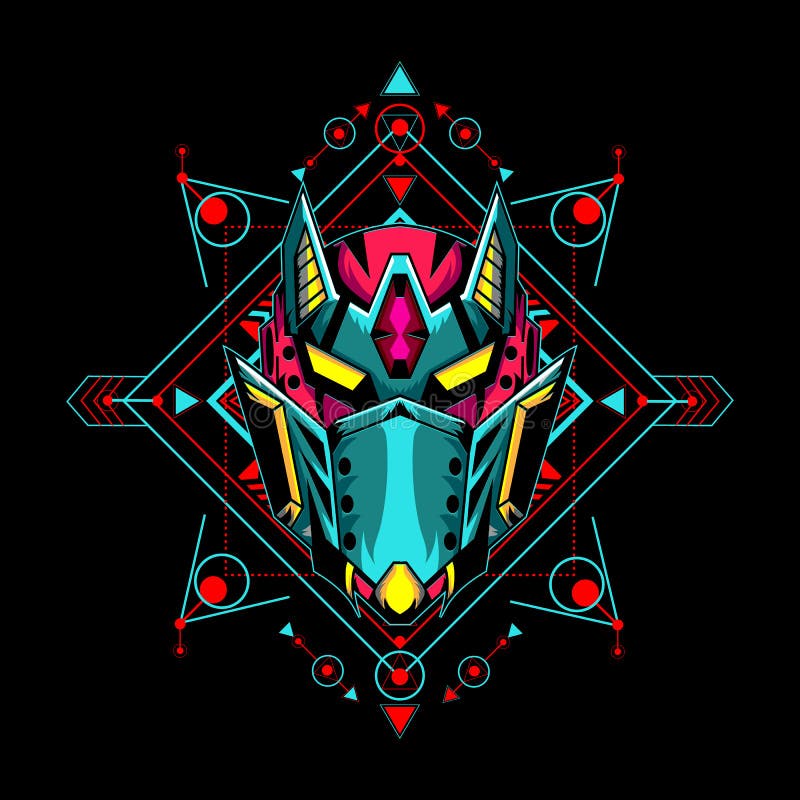 Download Mecha Mask Logo Can Use For T Shirt Design, Logo Or Mascot ...