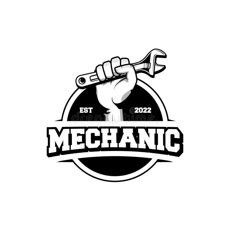 Mechanic Badge Logo Design in Retro Style. Plumber Logo Design Template ...