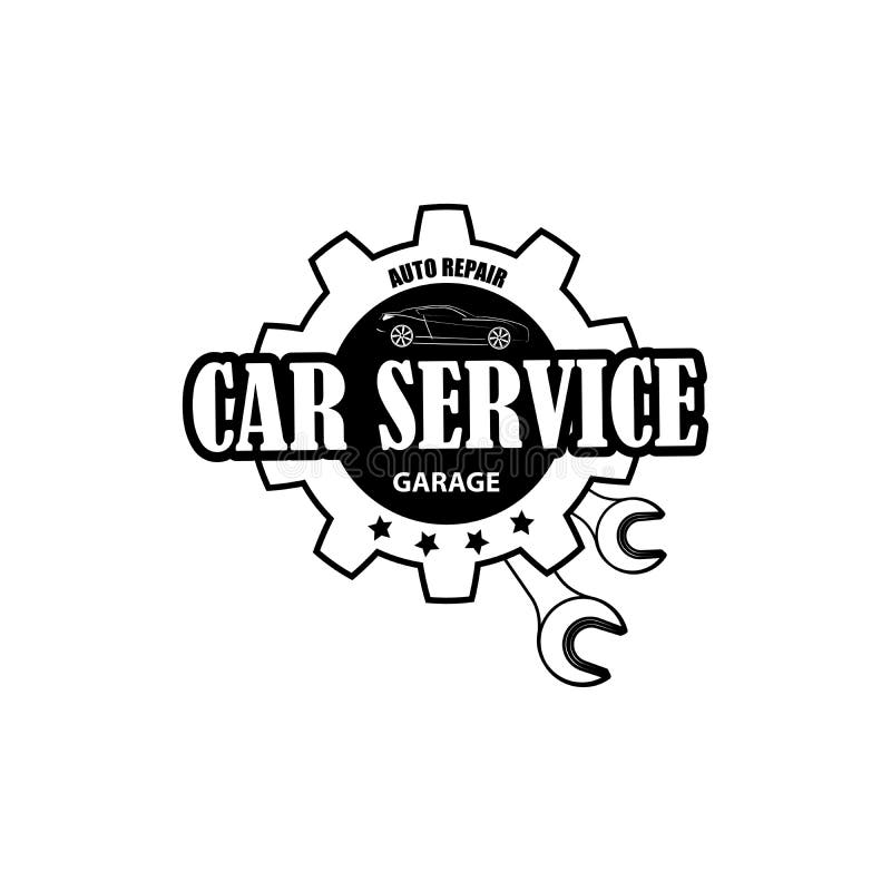 Mechanic Logo Piston Wrench Crossed Engine Car Auto Motorcycle Biker ...