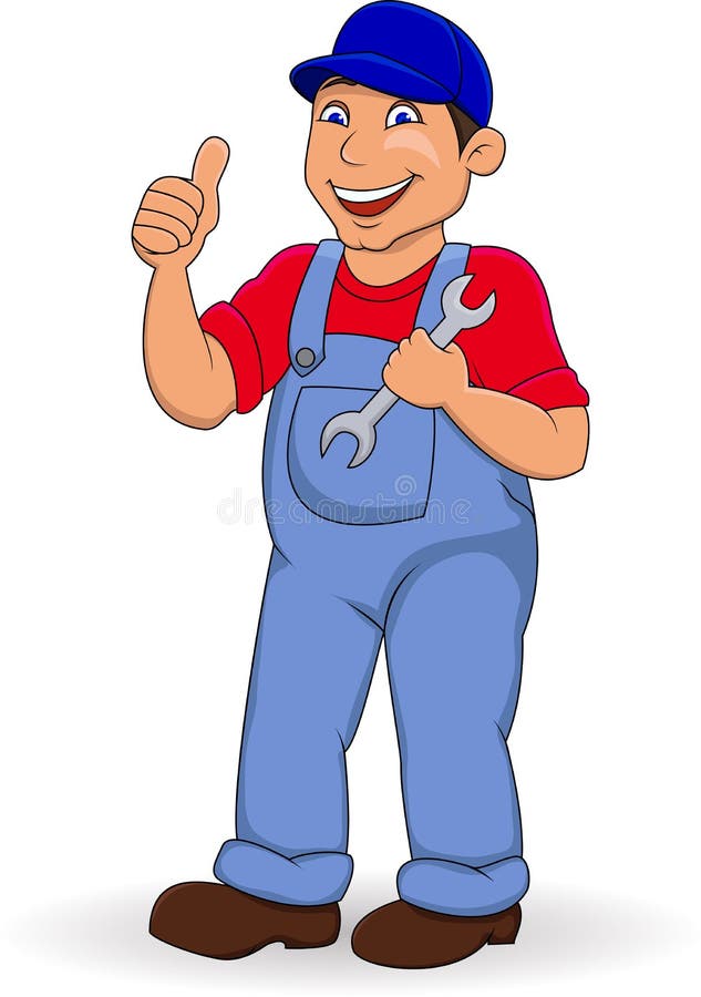 Mechanic man vector illustration