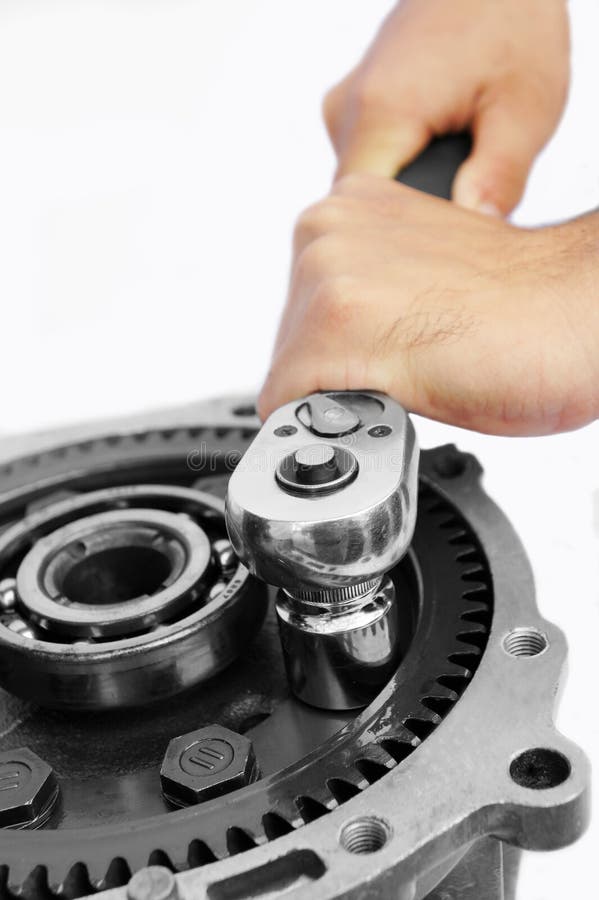 Mechanic work stock images