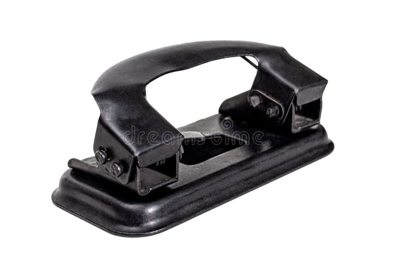 Metal hole punch for punching holes in leather goods. Device for