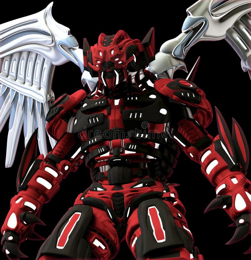 A mechanical monster stock illustration. Illustration of mechanoid