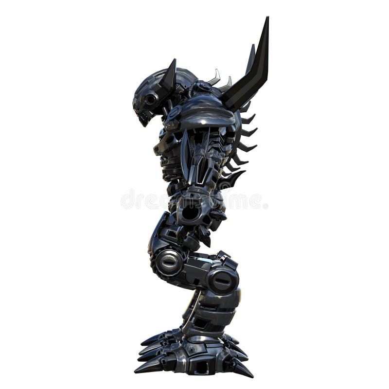 Mechanical monster stock illustration. Illustration of robot 54704991