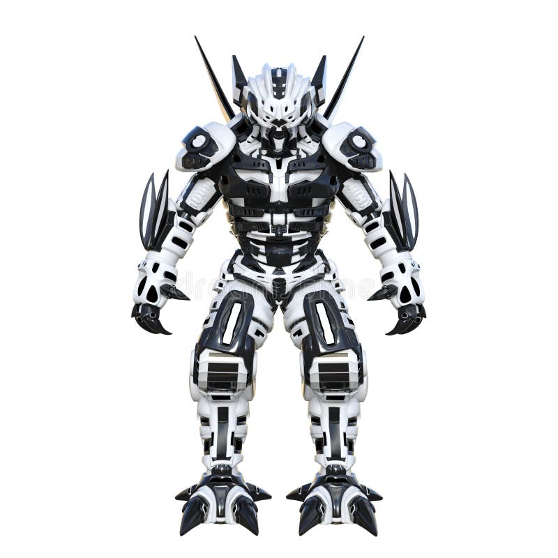 Mechanical monster stock illustration. Illustration of monster 54704991