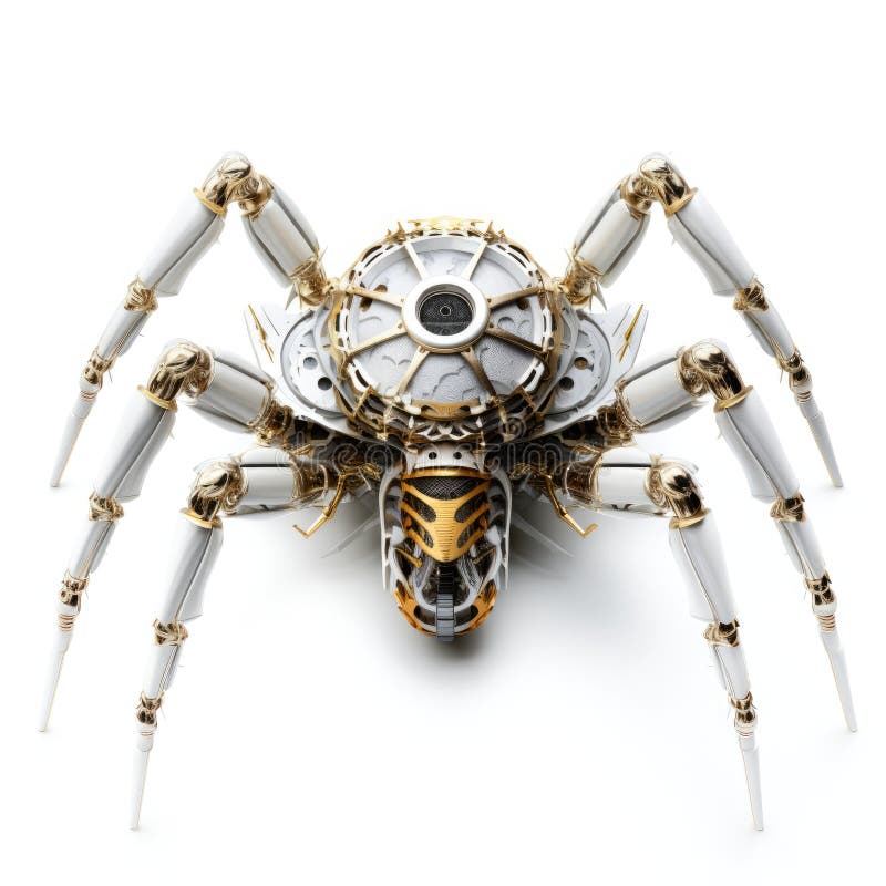 Mechanical Spider Robot stock illustration