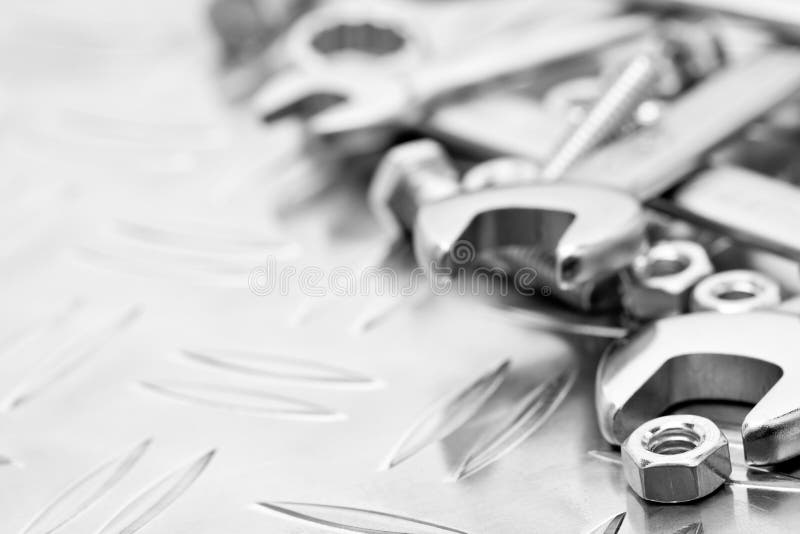 Auto Mechanic S Tools on Grey Stone Table Stock Illustration - Illustration  of master, engineering: 272914334