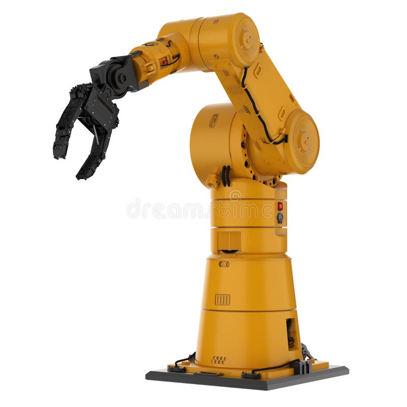 Mechaniczna ręki lub robota ręka ilustracji Mechaniczna ręki lub robota ręka ilustracji
