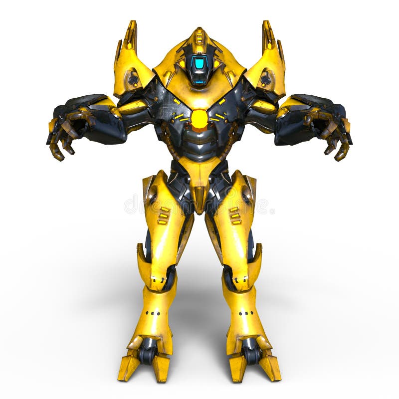 Mechanisch monster vector illustratie