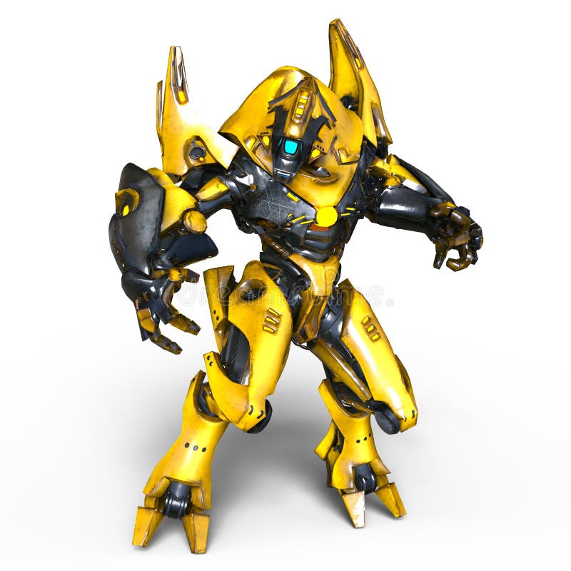 Mechanisch monster stock illustratie