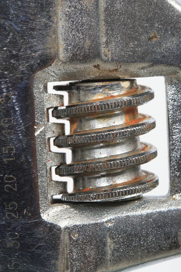 Mechanism Of An Adjustable Wrench Stock Image Image 15499065