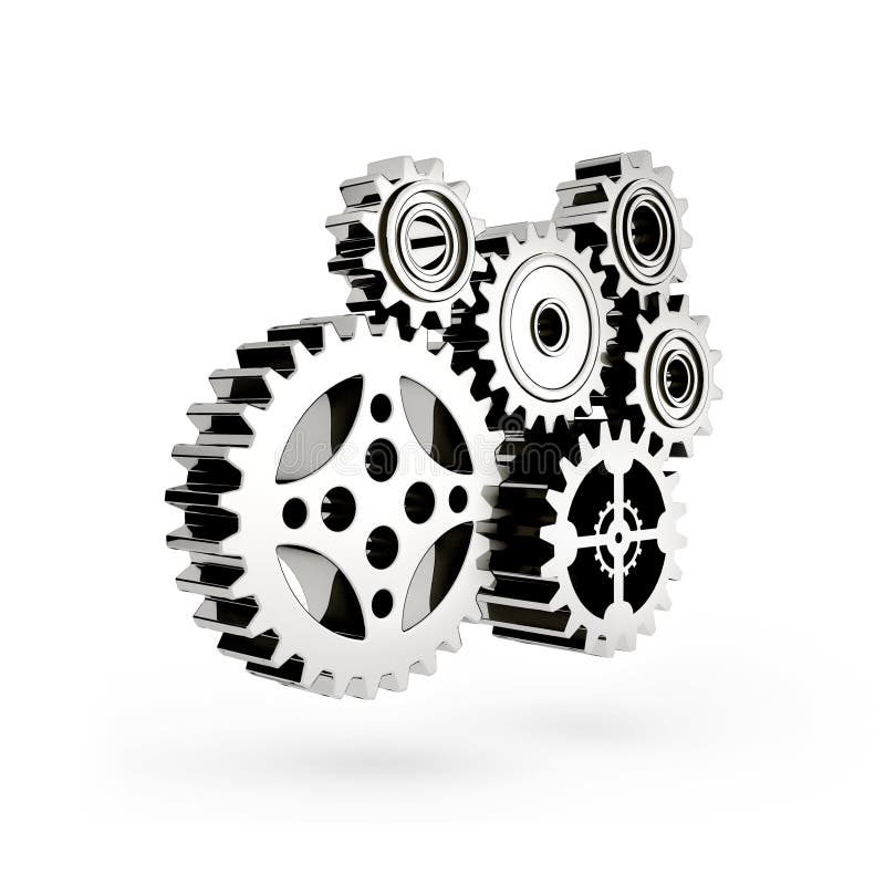 The mechanism. Gear 3d.