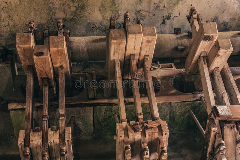 The mechanism of the old paper mill