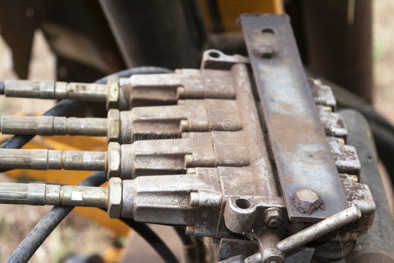 Mechanism of a tractor stock image. Image of motor, mechanism 55590285