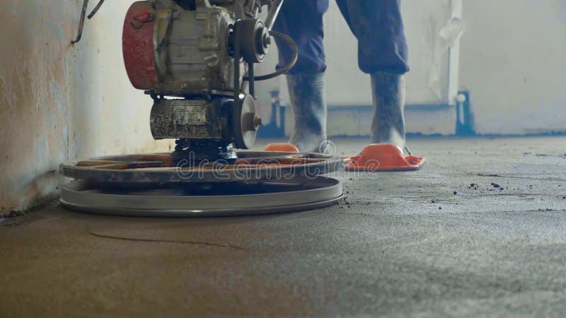 Repair Work Pouring Floors In The Room Fill Screed Floor Repair And Furnish  Worker Use A Spatula To Level The Solution Stock Photo - Download Image Now  - iStock