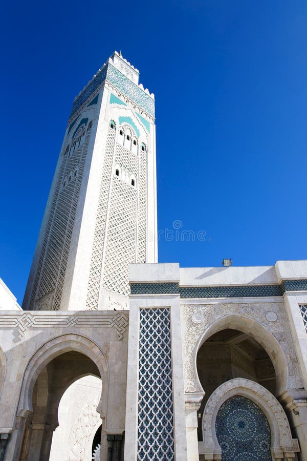 Meczet Hassan II w Casablanca fotografia royalty free Meczet Hassan II w Casablanca fotografia royalty free