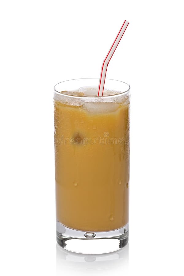 Med is kaffe arkivbild