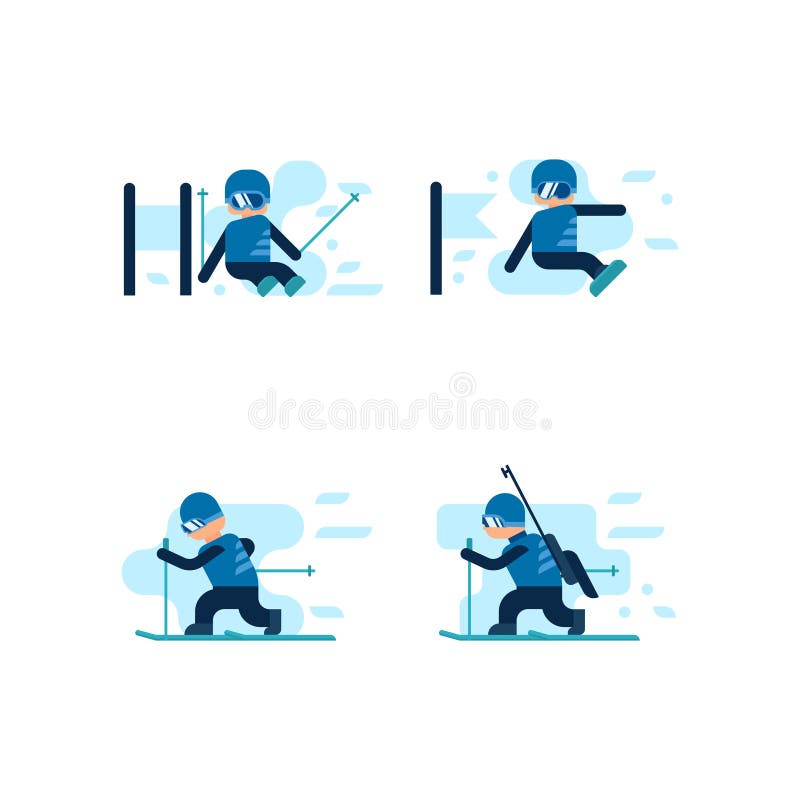 Medailles voor de winter en de zomerspelen royalty-vrije illustratie Medailles voor de winter en de zomerspelen royalty-vrije illustratie