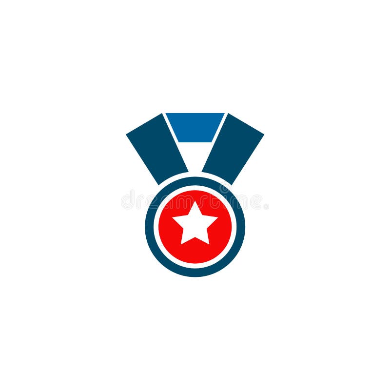 Medal Icon Logo Design Vector Template Stock Vector Illustration of