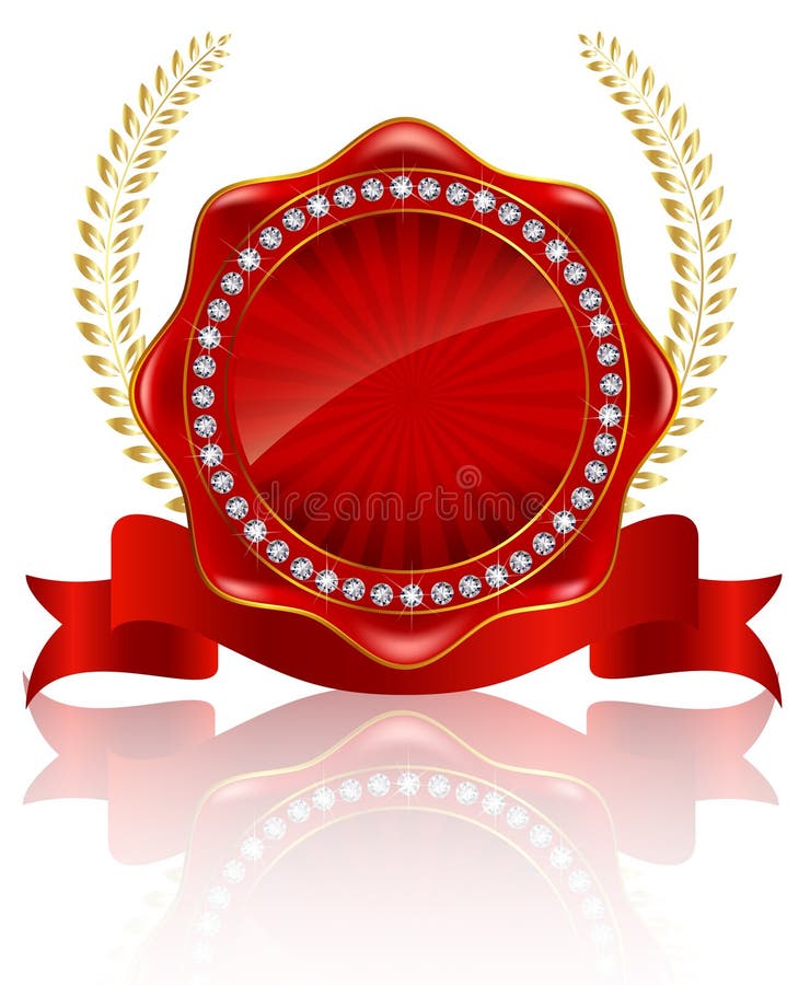 Miracle Red Seamless Emblem Badge Abstract Stock Vector (Royalty Free)  1340136590
