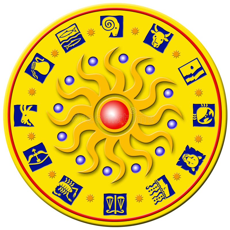 Medal with signs of the zodiac