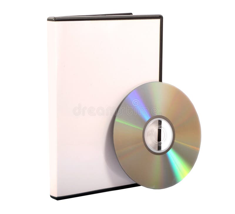 Media case and compact disc royalty free stock photos