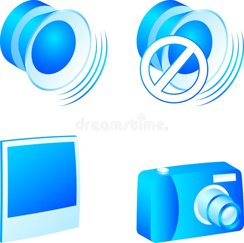 Media icon set.