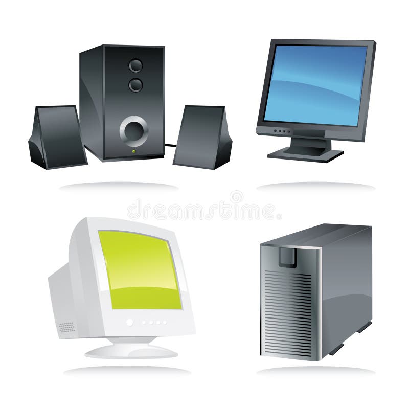 Media Icons 3 - Super Render stock illustration