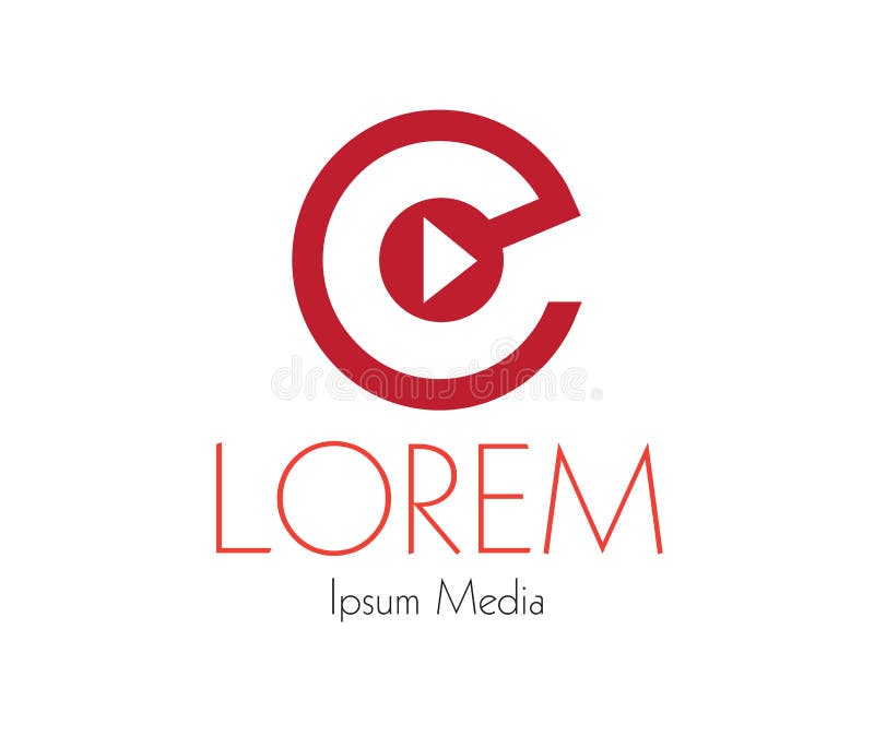 Media Logo Concept Design illustration stock. Illustration du corporate