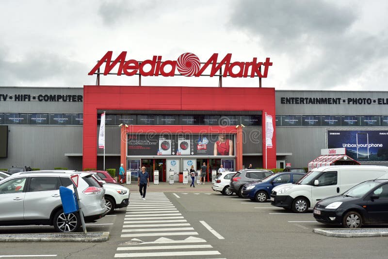 BARCELONA, SPAIN -02 / 05 / 2021- Mediamarkt Store Inside A