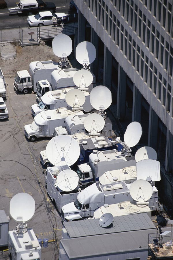 Media news coverage royalty free stock photos